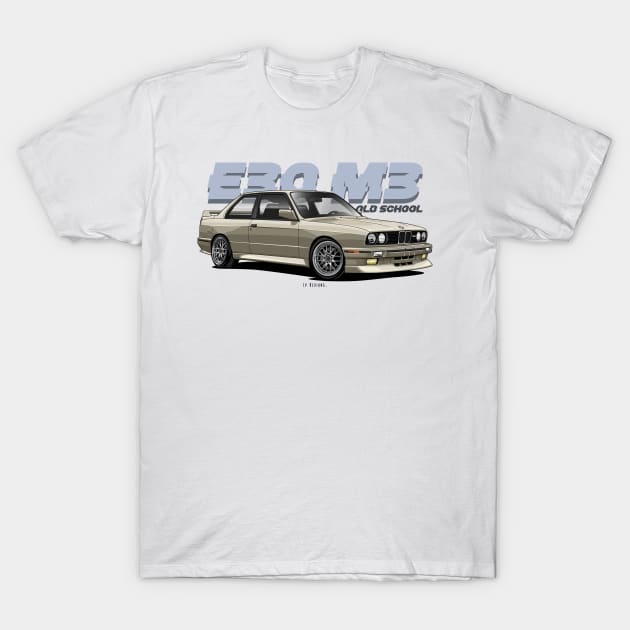 E30 M3 T-Shirt by LpDesigns_